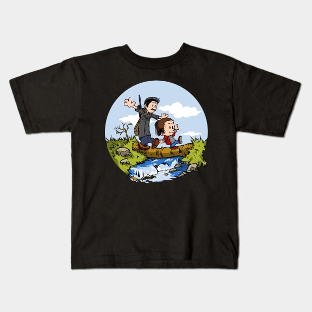 crossing a river Kids T-Shirt by joerock